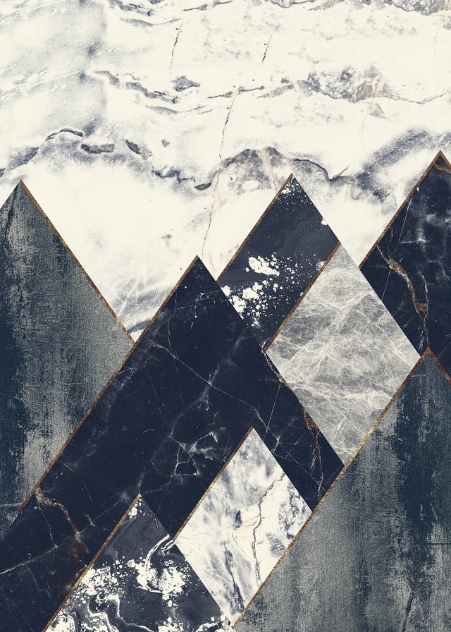 Marble Texture Hills Print