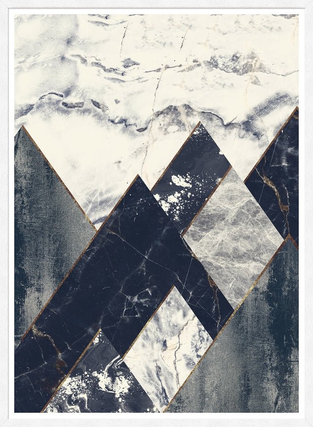 Marble Texture Hills Print