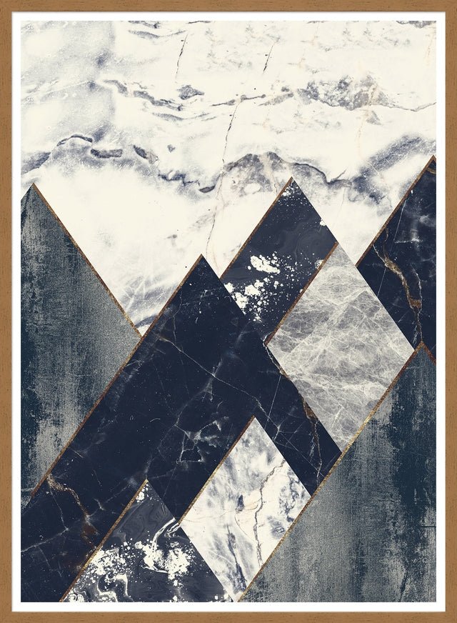 Marble Texture Hills Print
