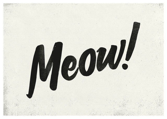 Meow Animal Noises Print