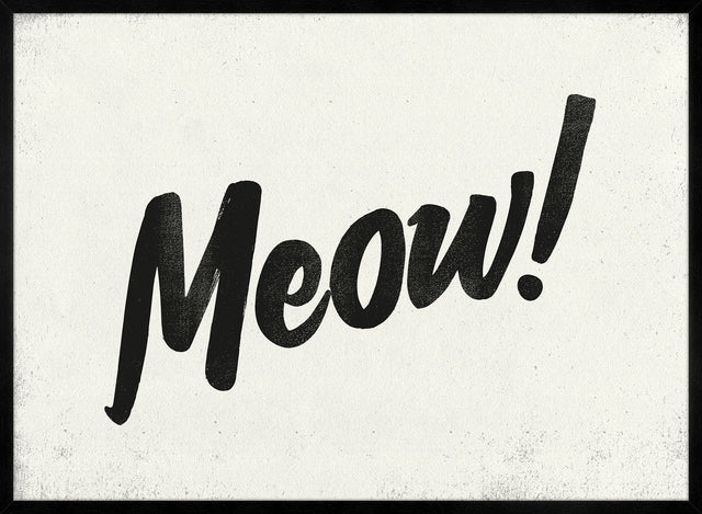 Meow Animal Noises Print