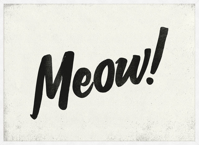 Meow Animal Noises Print