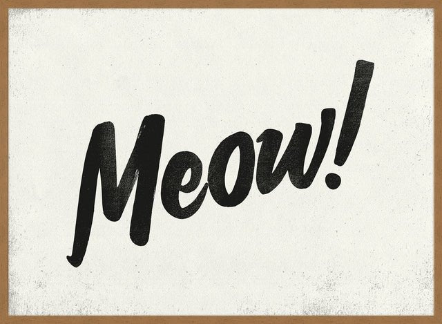 Meow Animal Noises Print