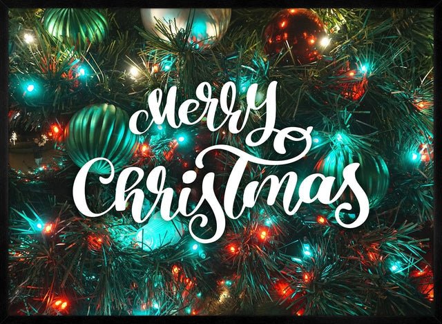 Merry Christmas Decorative Typographic Print