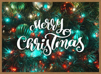 Merry Christmas Decorative Typographic Print