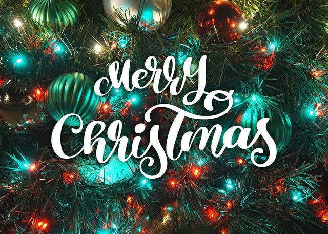 Merry Christmas Decorative Typographic Print
