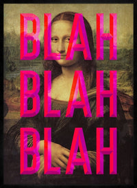 Moaning Mona Blah Blah Blah Print