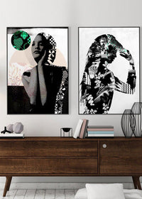 Model 2 Black And White Print