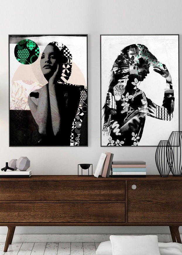 Model 2 Black And White Print