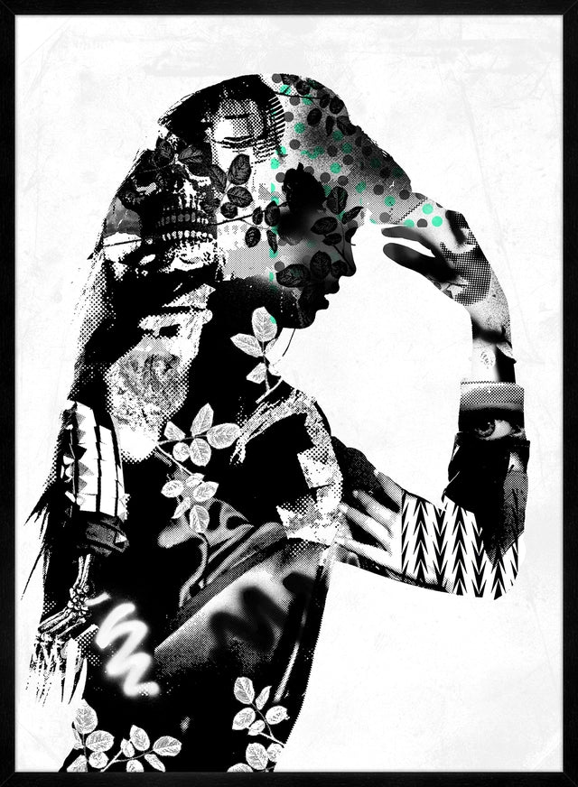 Model 2 Black And White Print