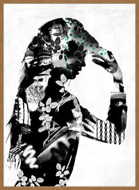 Model 2 Black And White Print