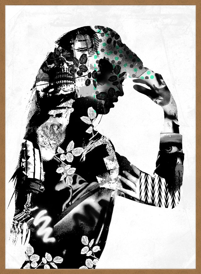 Model 2 Black And White Print