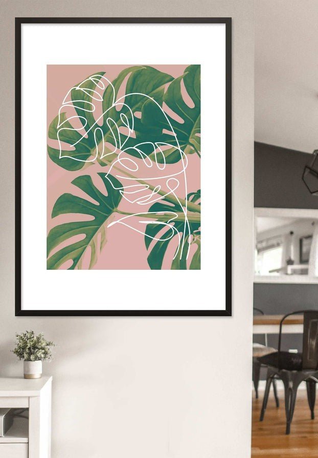 Monstera Minimal Print