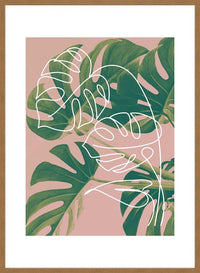 Monstera Minimal Print