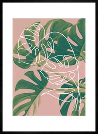 Monstera Minimal Print