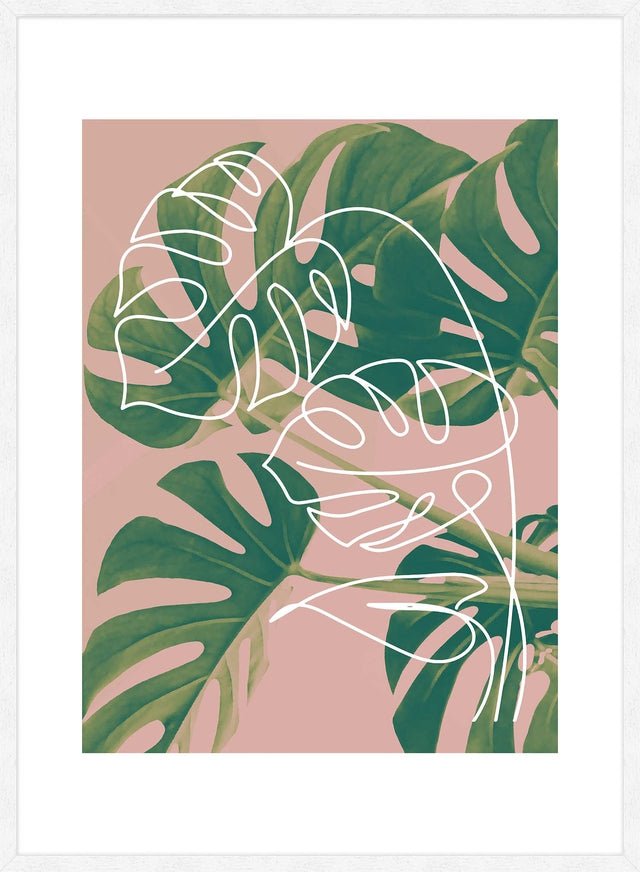 Monstera Minimal Print