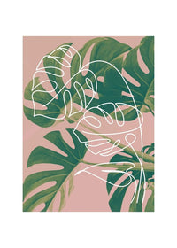 Monstera Minimal Print