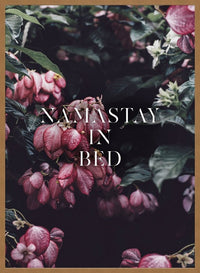 Namastay In Bed Typography Print