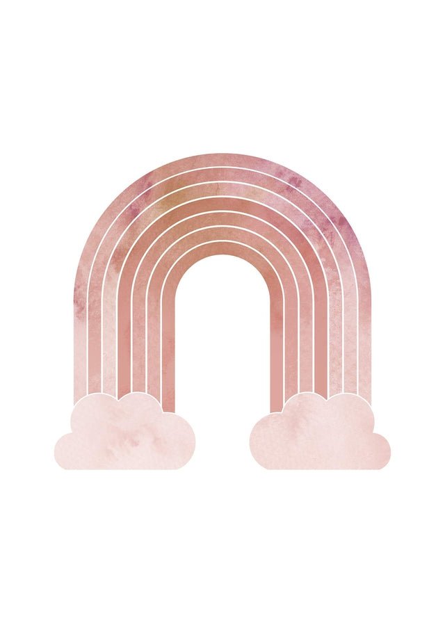 Natural Colour Rainbow Print