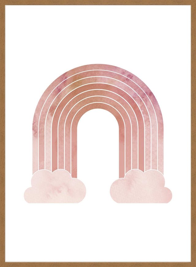 Natural Colour Rainbow Print