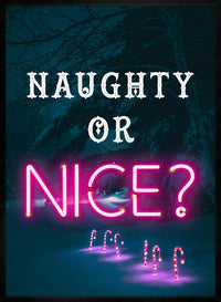 Naughty Or Nice Neon Print