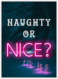 Naughty Or Nice Neon Print