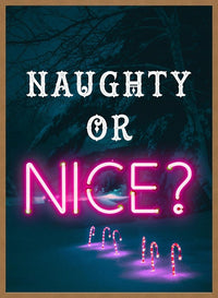 Naughty Or Nice Neon Print