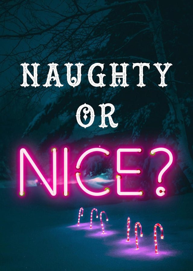 Naughty Or Nice Neon Print