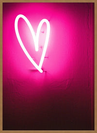 Neon Heart Scrawl Print