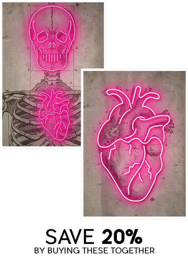 Neon Vintage Diagrams Print Bundle