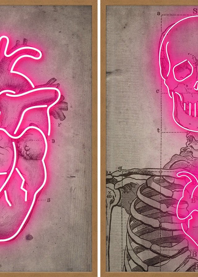 Neon Vintage Diagrams Print Bundle
