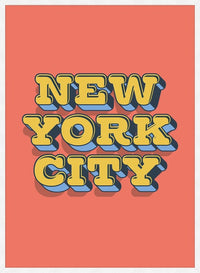 New York City Typography Print