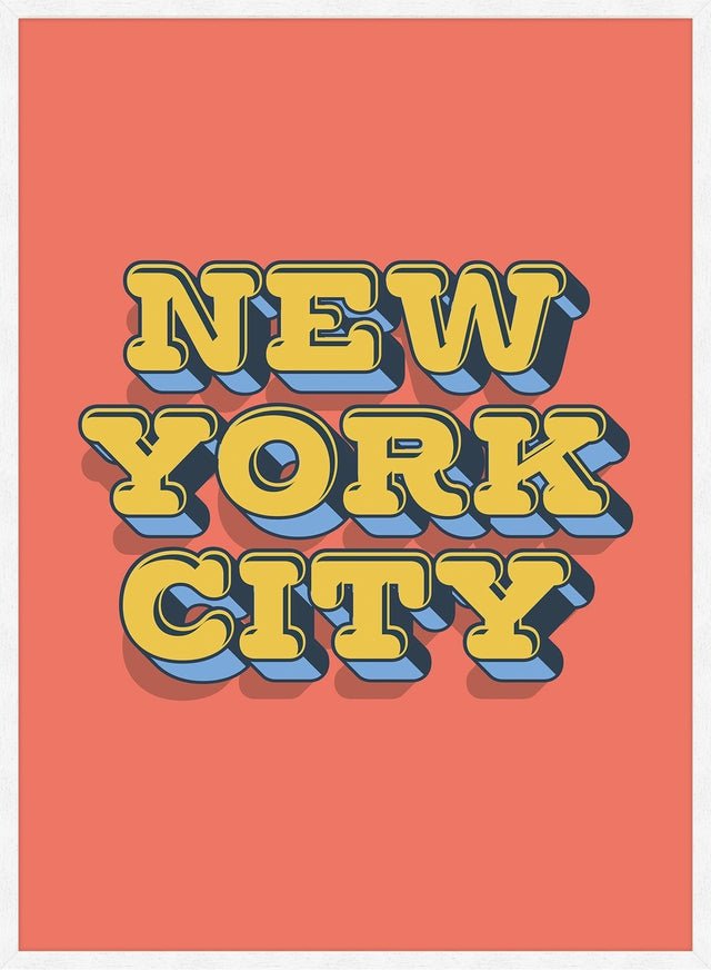 New York City Typography Print