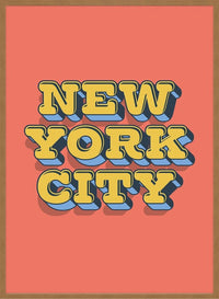 New York City Typography Print