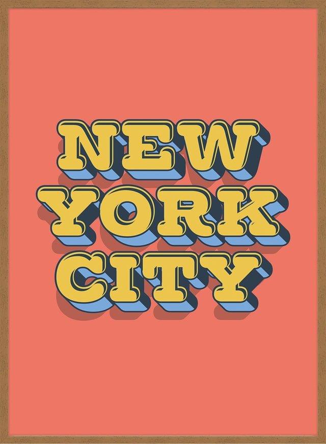 New York City Typography Print