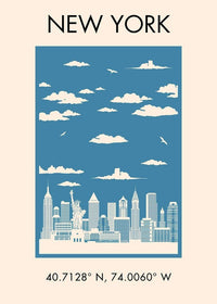 New York Tourist Style Print