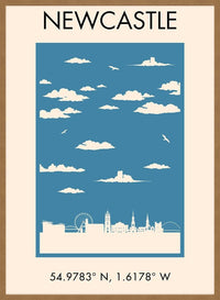 Newcastle Tourist Style Print