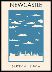 Newcastle Tourist Style Print