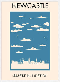 Newcastle Tourist Style Print