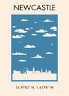 Newcastle Tourist Style Print