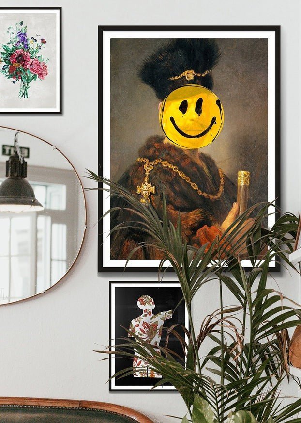 Nobleman Smiley Painting Print