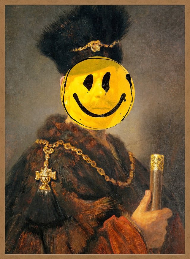 Nobleman Smiley Painting Print
