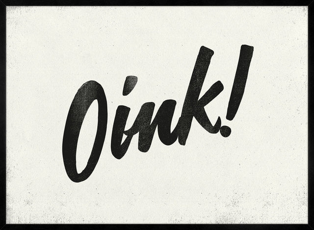 Oink Animal Noises Print