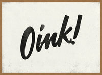 Oink Animal Noises Print