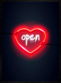 Open Heart Neon Print