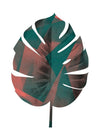 Oversized Tropical Leaf 1 White Print