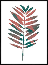 Oversized Tropical Leaf 2 White Print