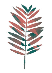Oversized Tropical Leaf 2 White Print