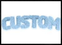 Pastel Blue Fur Style Personalised Name Print