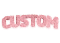 Pastel Pink Fur Style Personalised Name Print